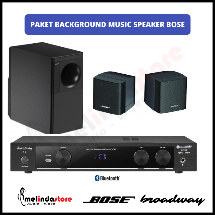 Paket Sound System Background Music Speaker Bose Freespace 3 | 2 speaker